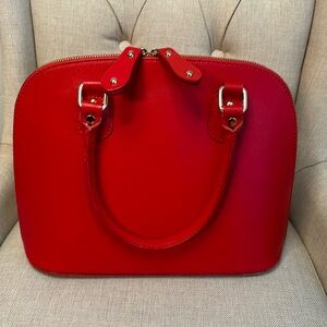 Red Leather Handbag